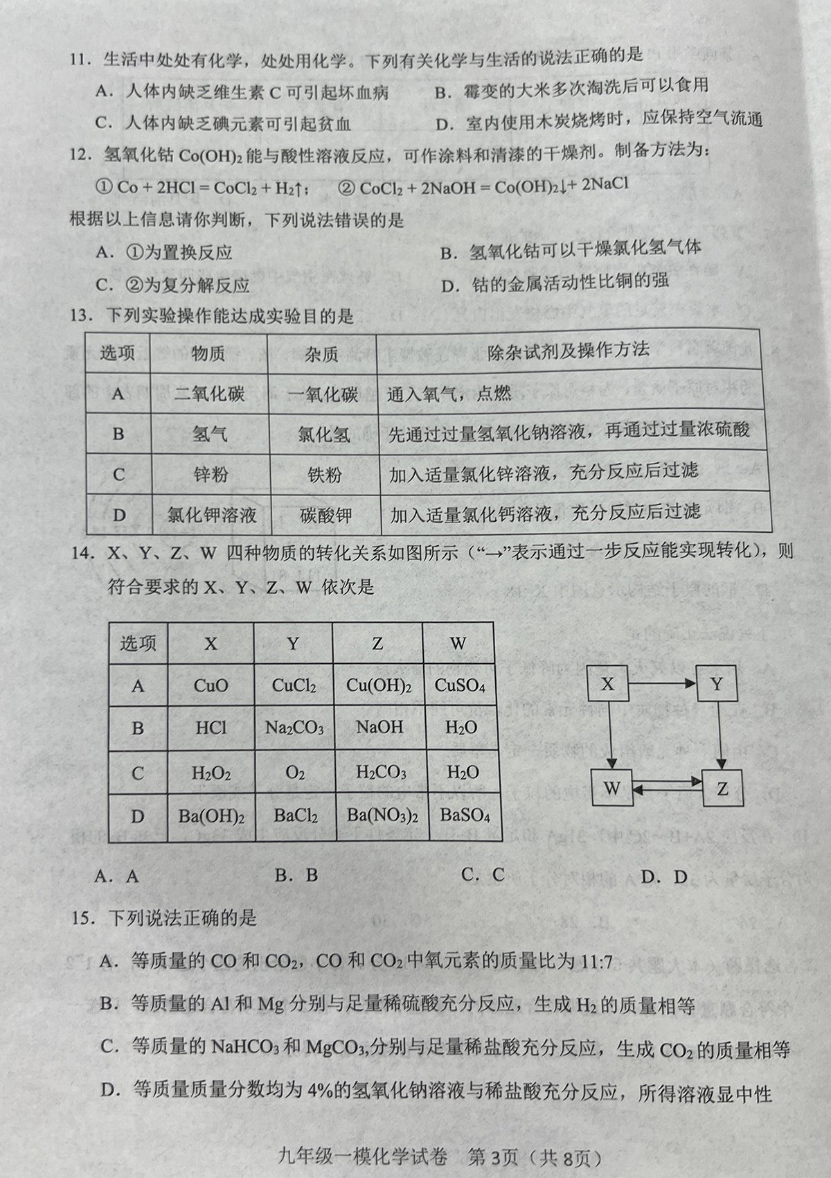 周末化学作业-3/8